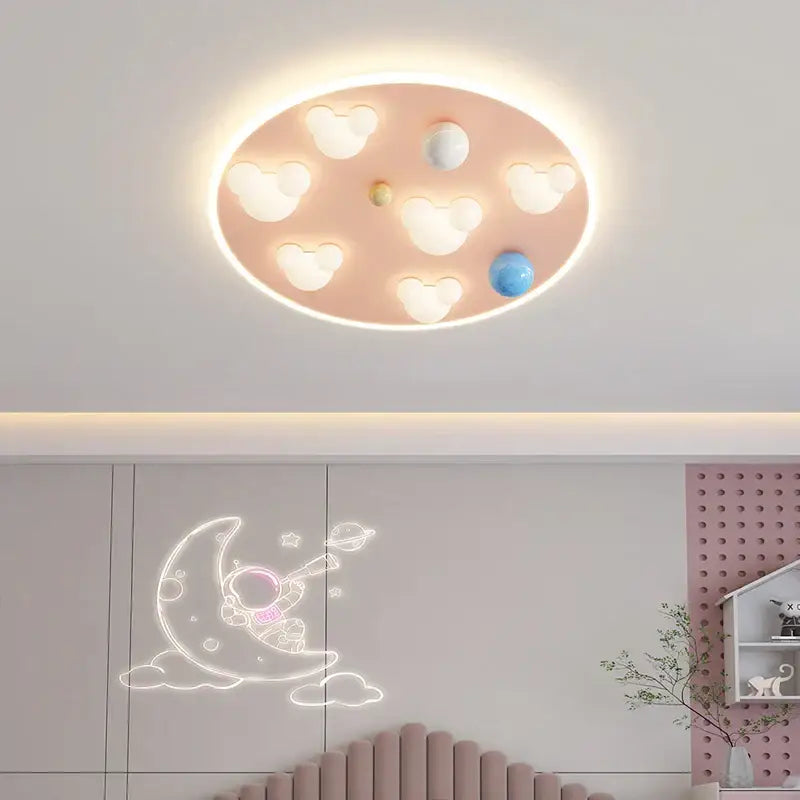 Pink Blue Cloud Ceiling Light