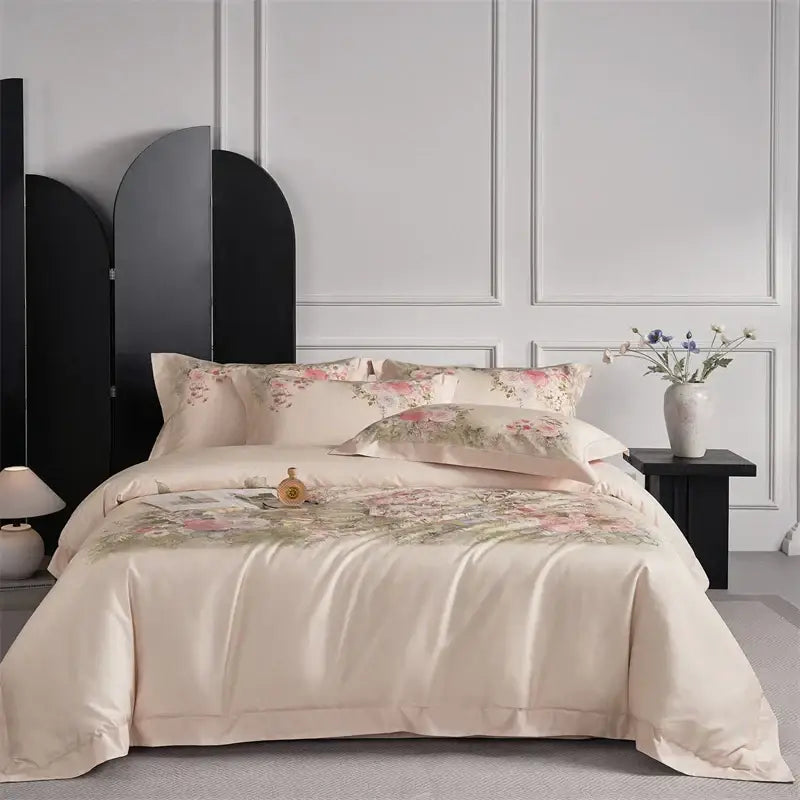 Pink Floral Egyptian Cotton Bedding