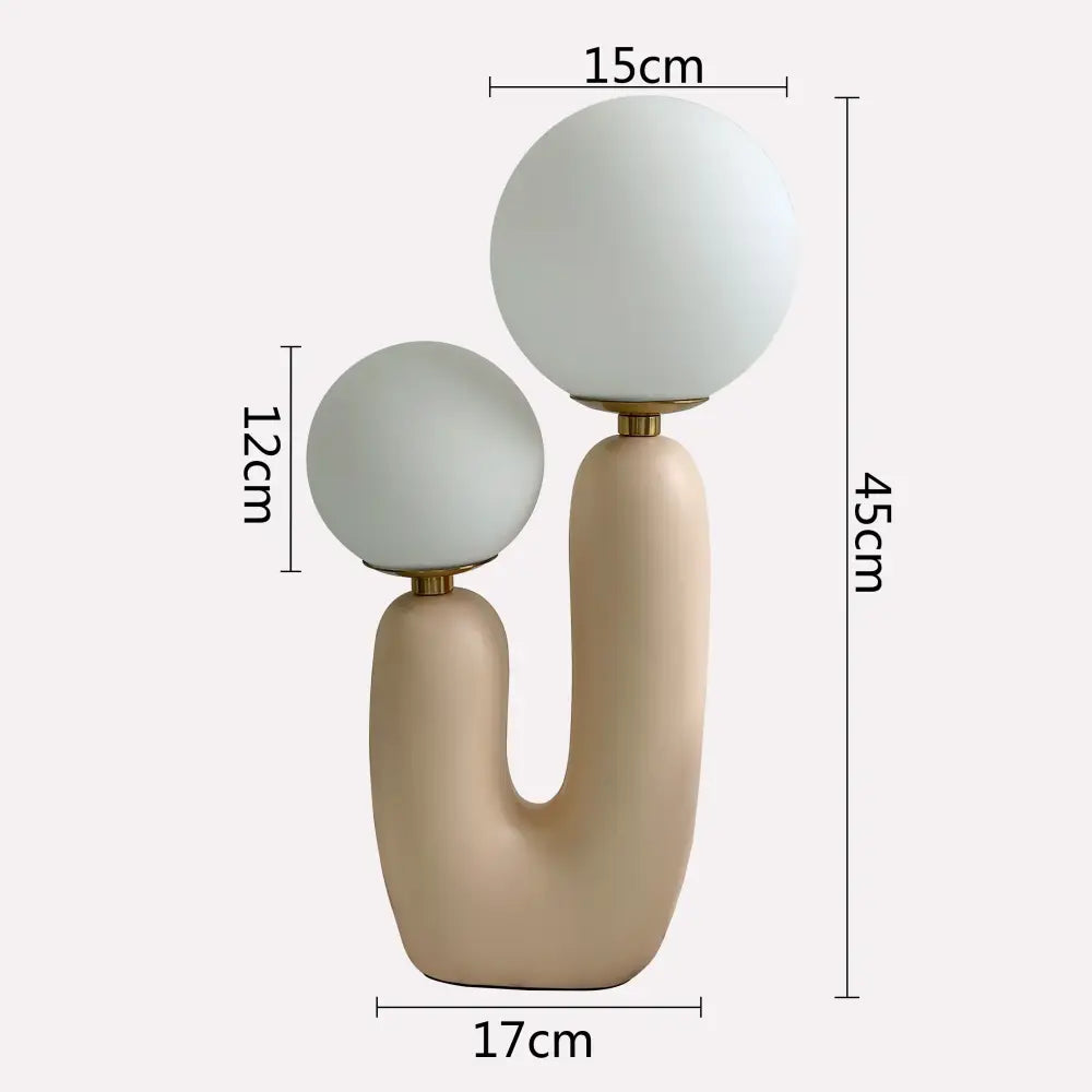 Pink Glass Ball Lamp