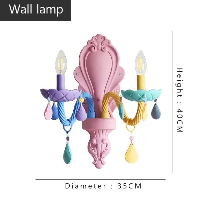 Pastel Crystal Bedroom Chandelier