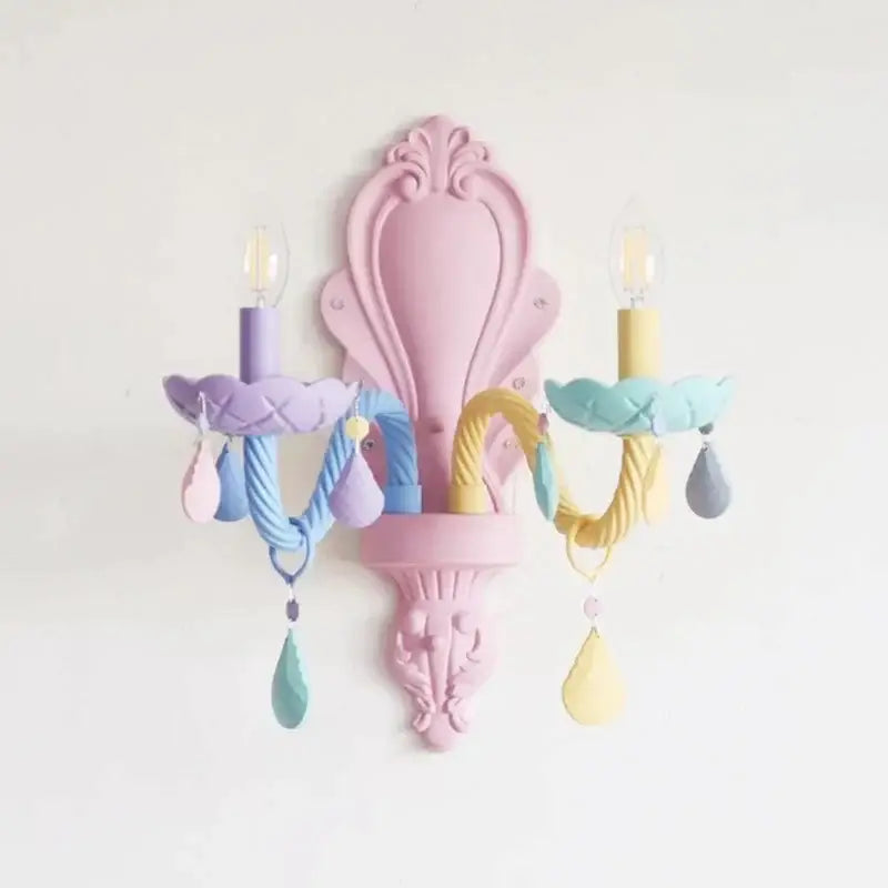 Pastel Crystal Bedroom Chandelier