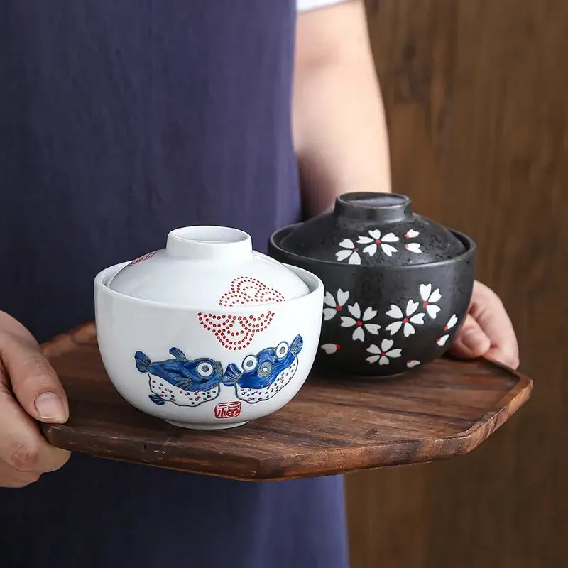 Blue Ceramic Stew Pot
