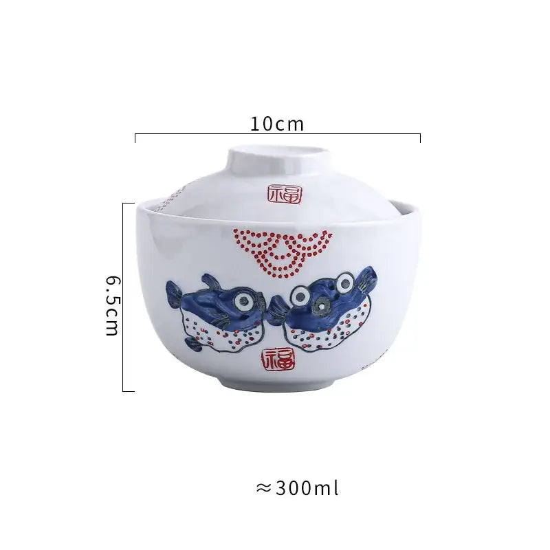 Blue Ceramic Stew Pot
