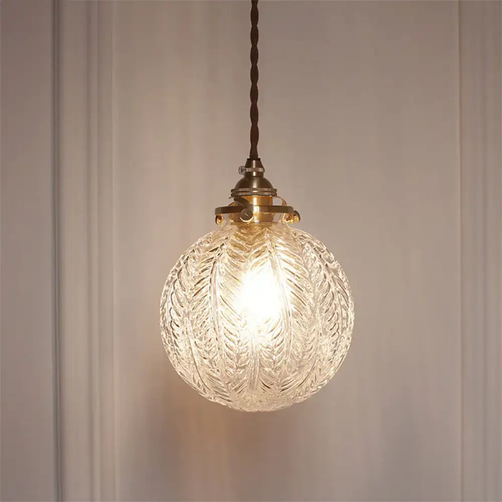 Glass Sphere Ceiling Light