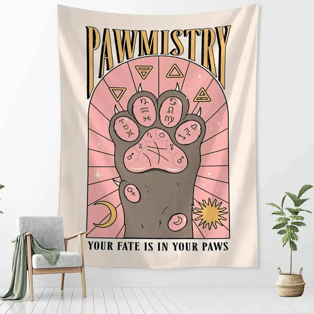 Purple Cat Claw Tapestry