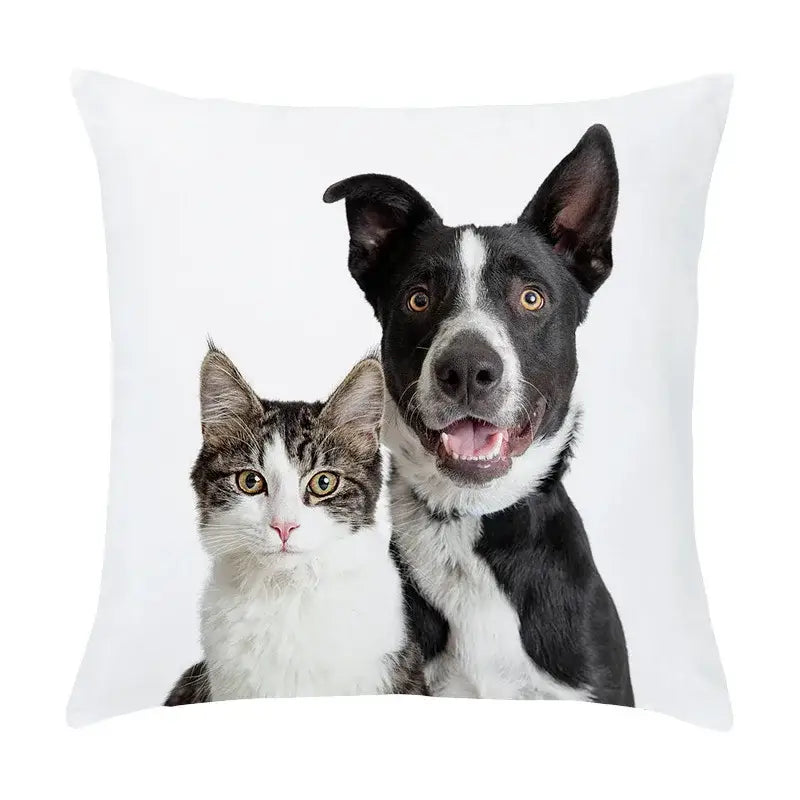 Pet Print Peach Pillowcase