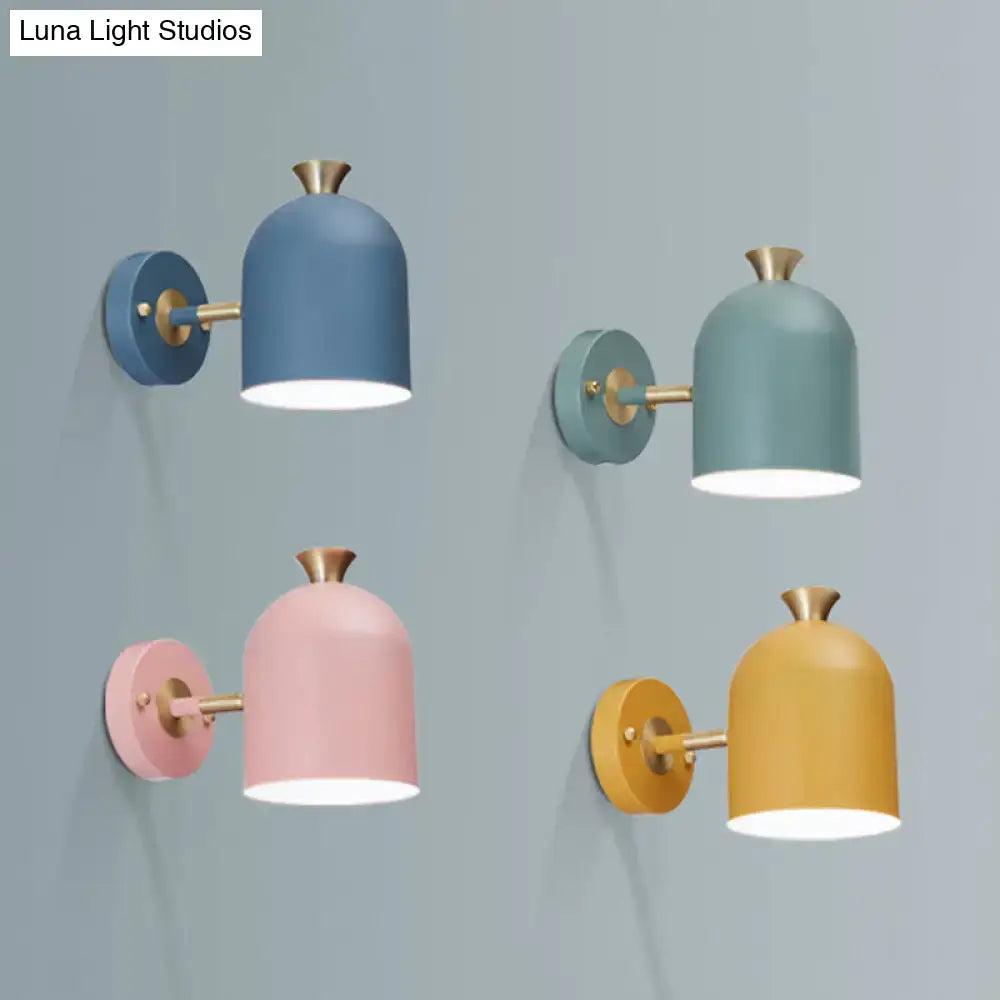 Pink Brass Macaron Wall Sconce