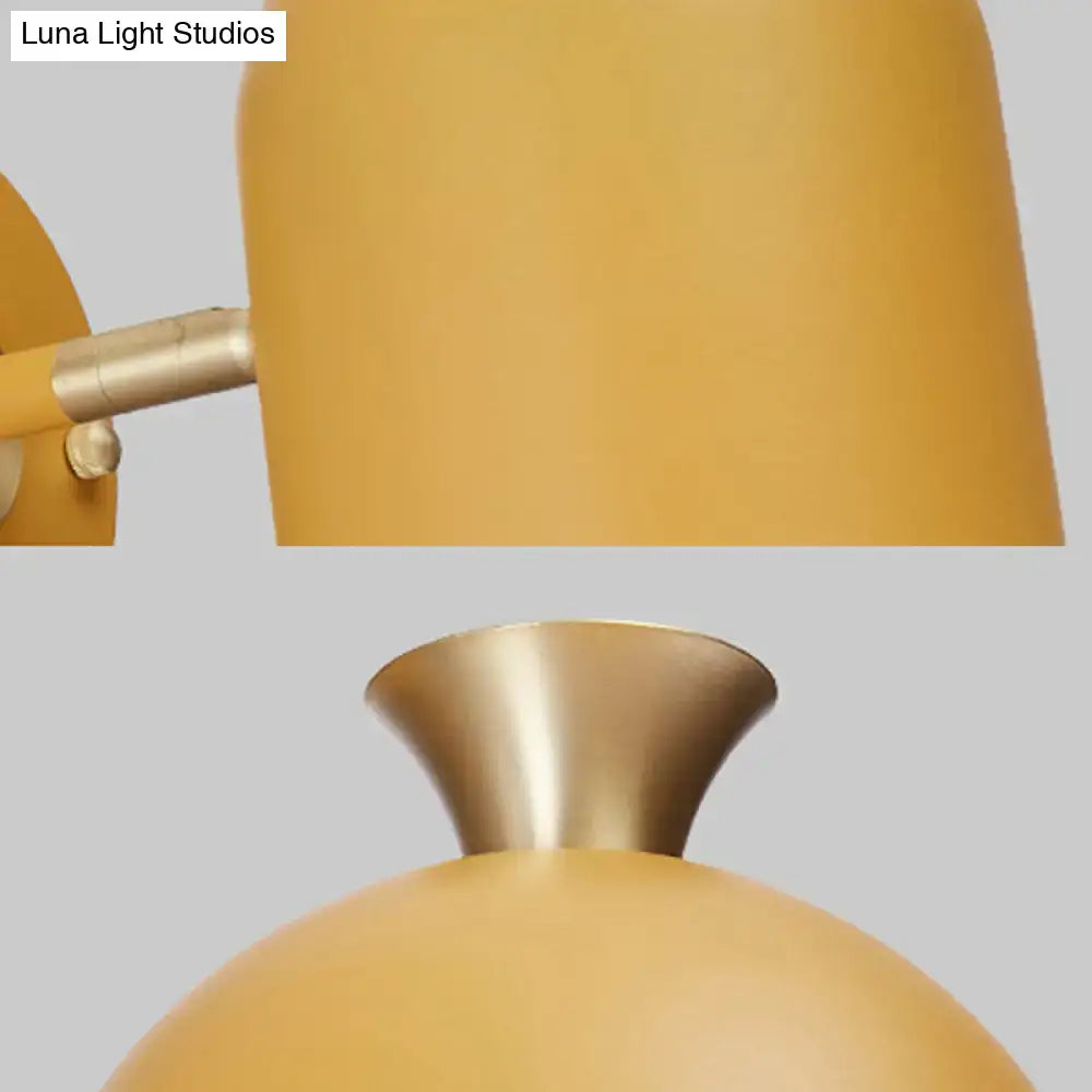 Pink Brass Macaron Wall Sconce