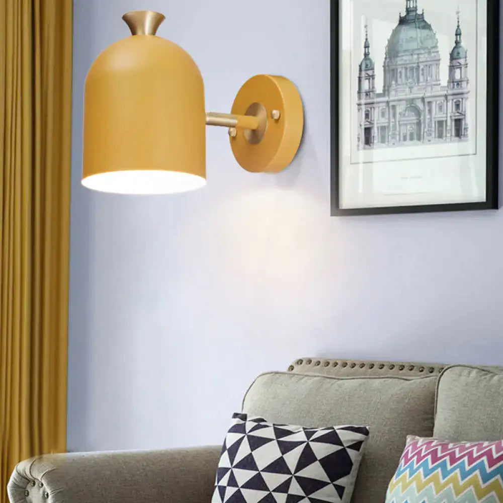 Pink Brass Macaron Wall Sconce