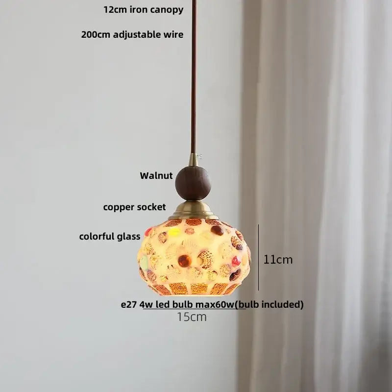 Mosaic Glass Pendant Light