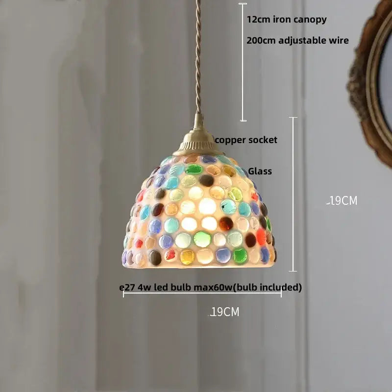 Mosaic Glass Pendant Light