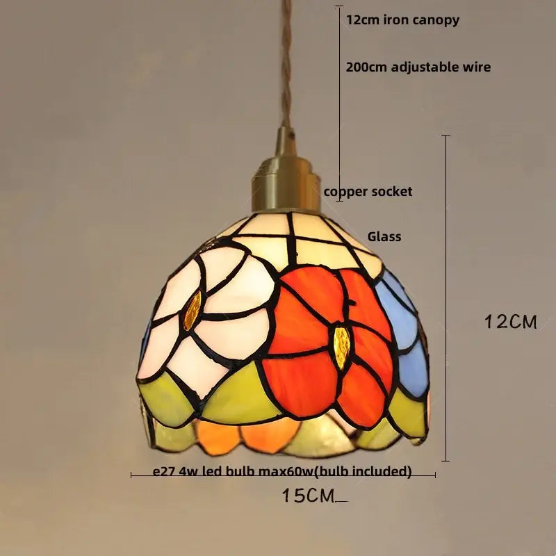 Mosaic Glass Pendant Light