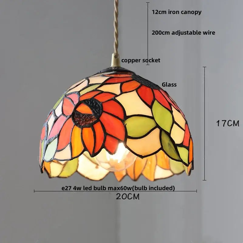 Mosaic Glass Pendant Light