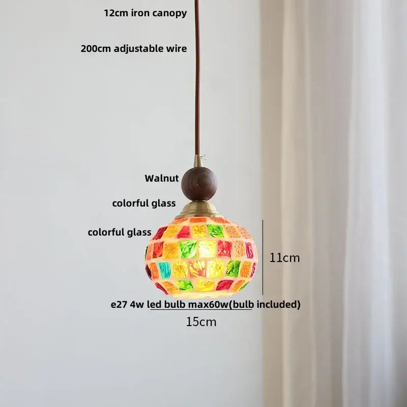 Mosaic Glass Pendant Light