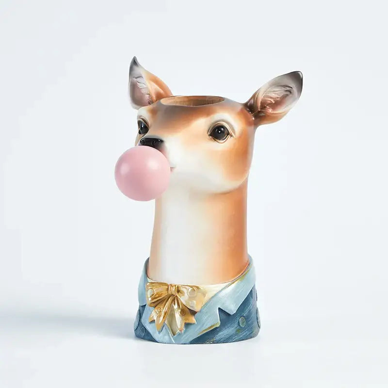 Resin Girl Flower Vase