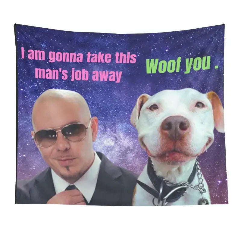 Bulldog Tapestry Wall Hanging