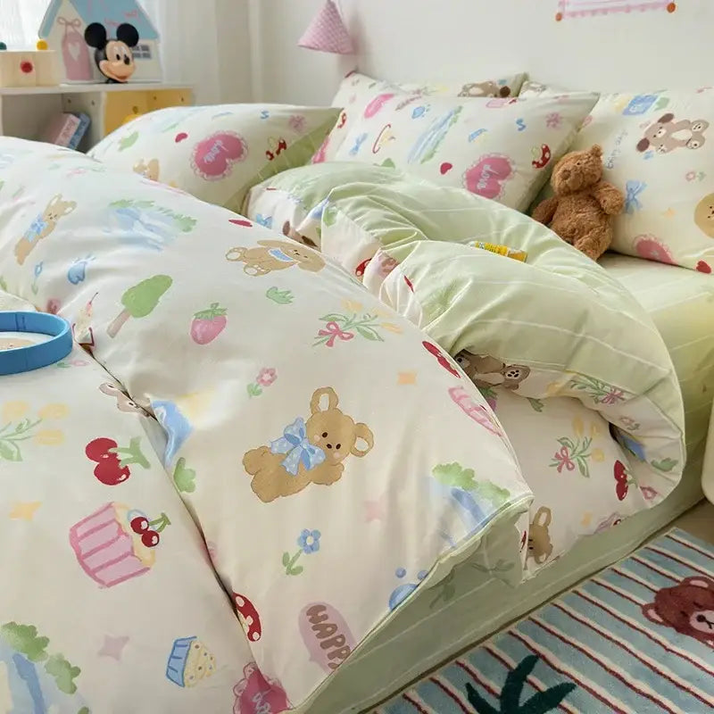Cartoon Cotton Quilt Cover