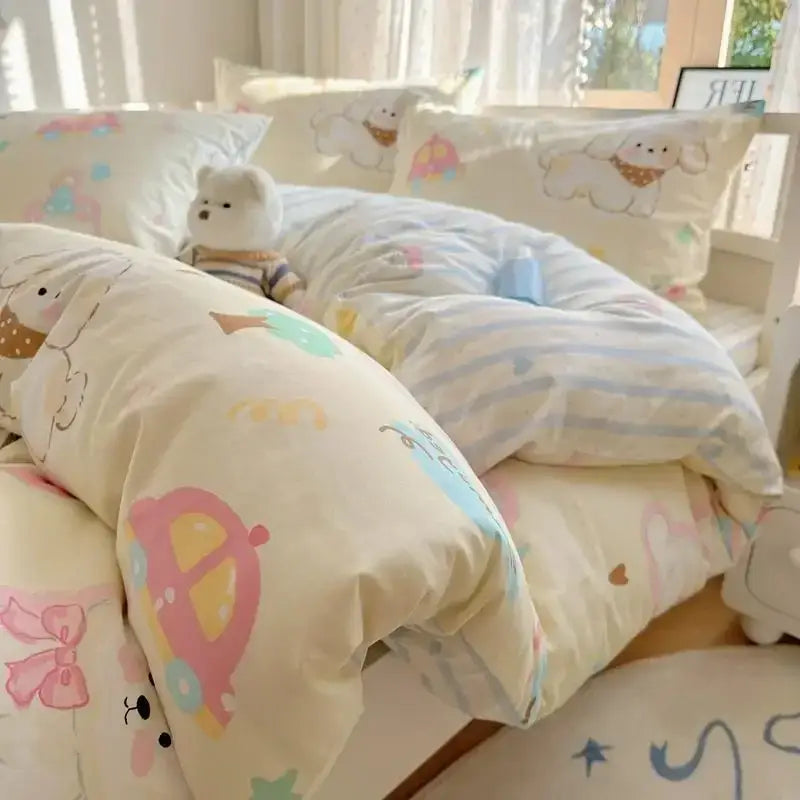 Cartoon Cotton Quilt Cover