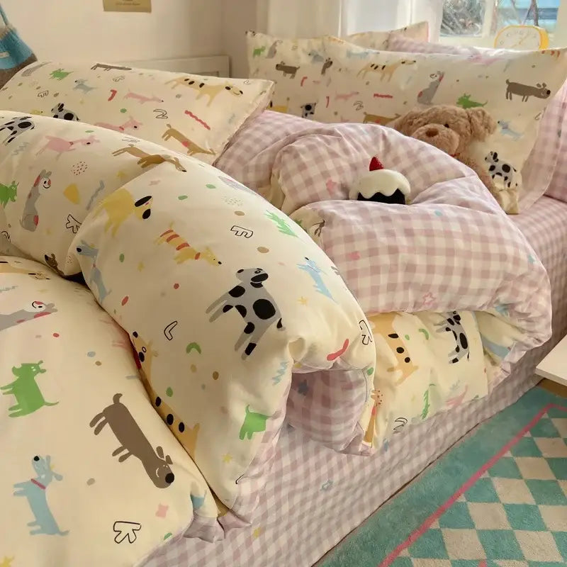 Cartoon Cotton Quilt Cover