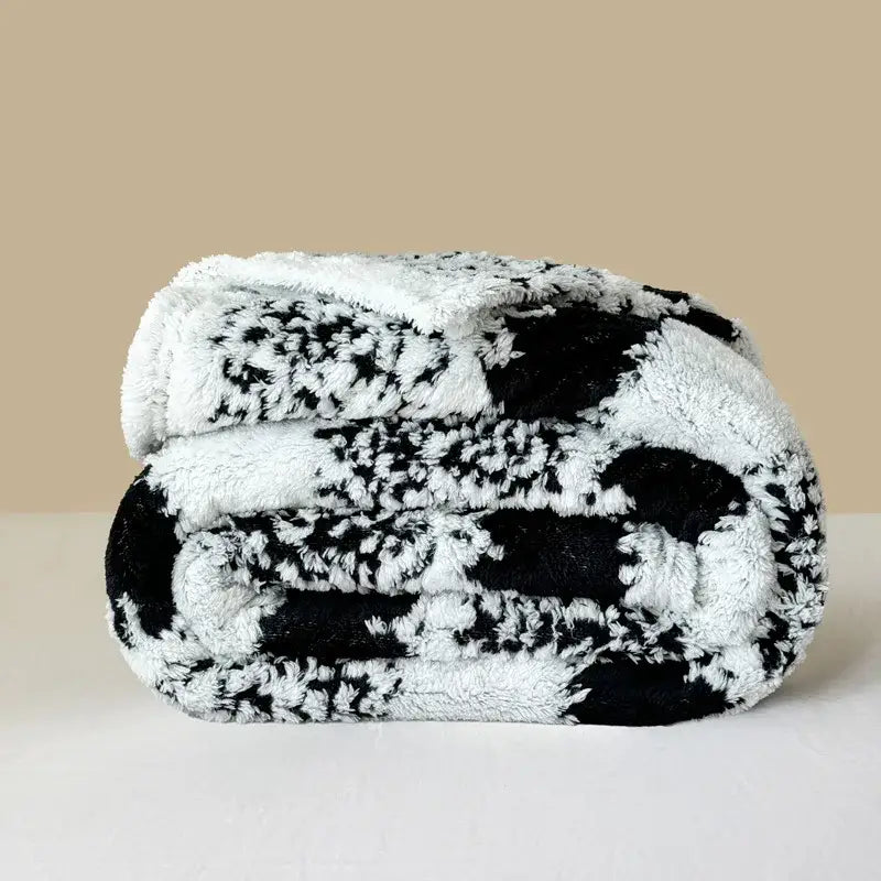 Cationic Jacquard Plush Throw