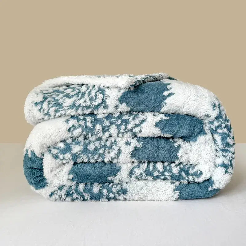 Cationic Jacquard Plush Throw
