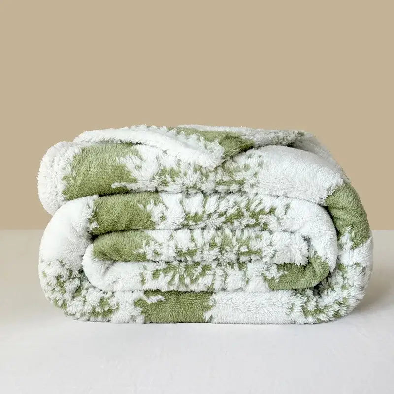 Cationic Jacquard Plush Throw