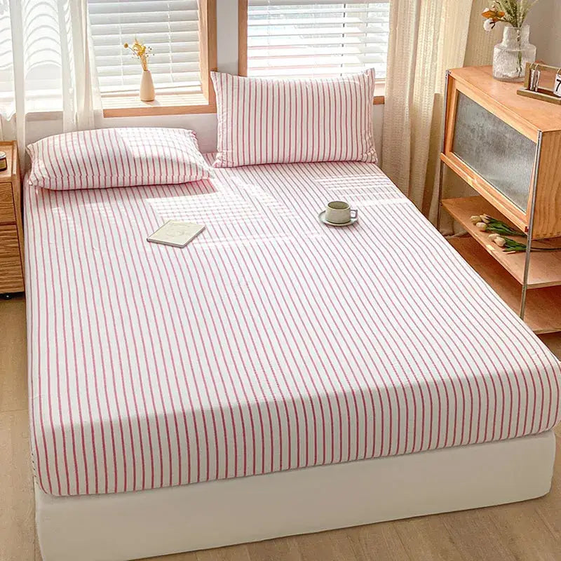 Pink Stripe Cotton Sheet