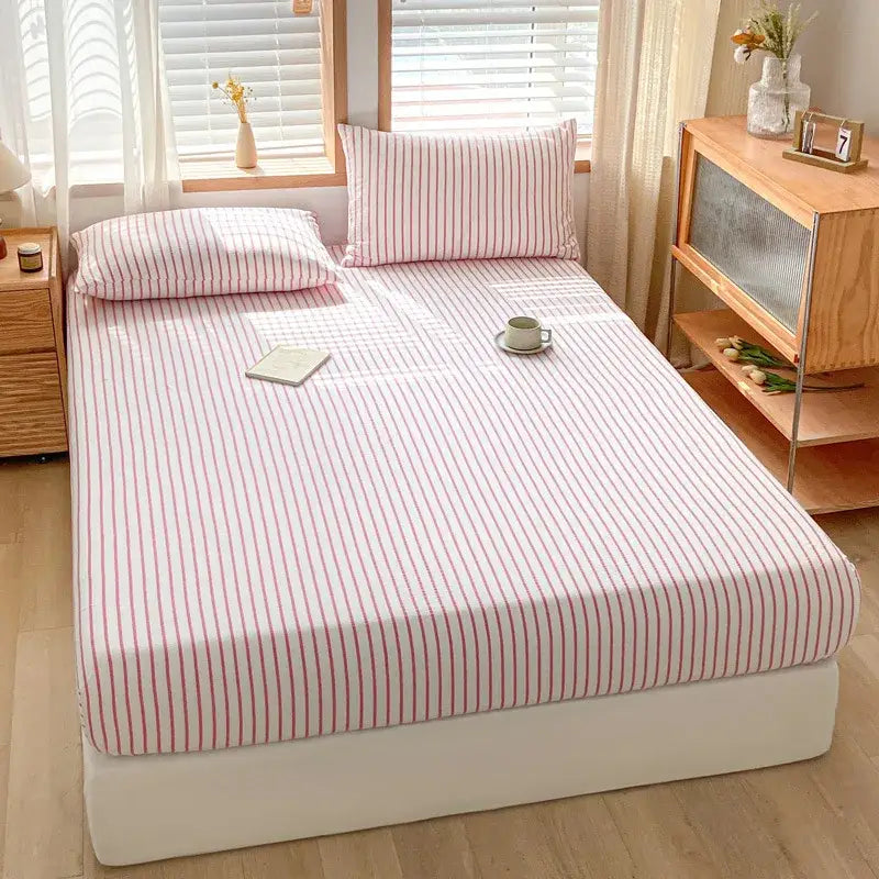 Pink Stripe Cotton Sheet