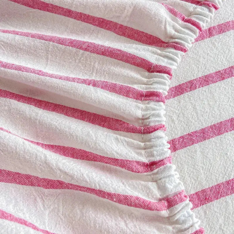 Pink Stripe Cotton Sheet