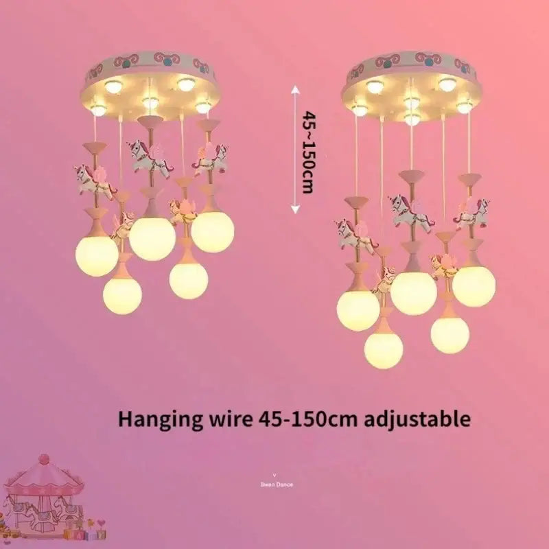 Pink Unicorn LED Pendant