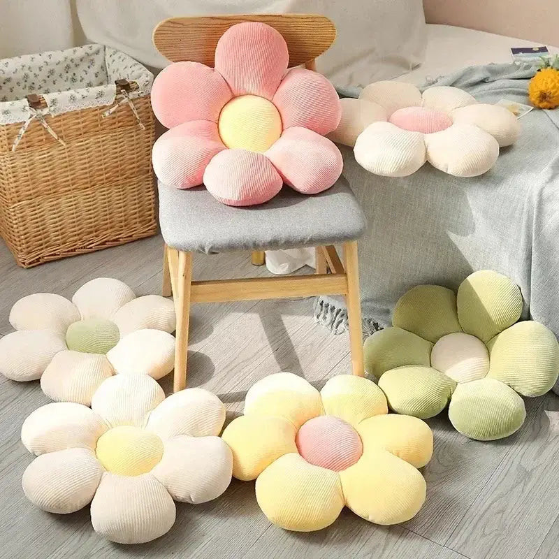 Pink Daisy Flower Cushion