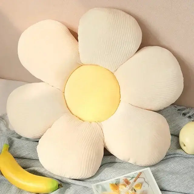 Pink Daisy Flower Cushion