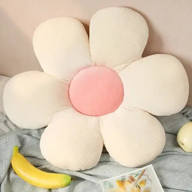 Pink Daisy Flower Cushion