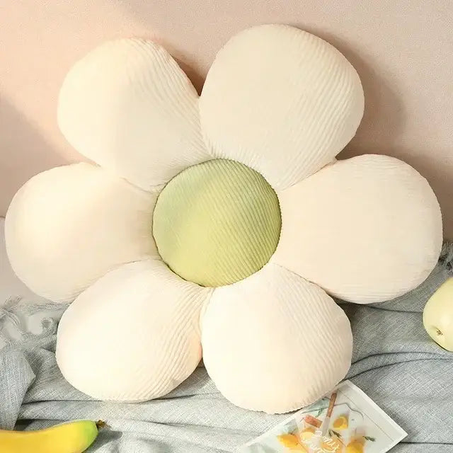 Pink Daisy Flower Cushion