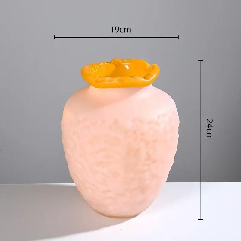 Frosted Glass Vase