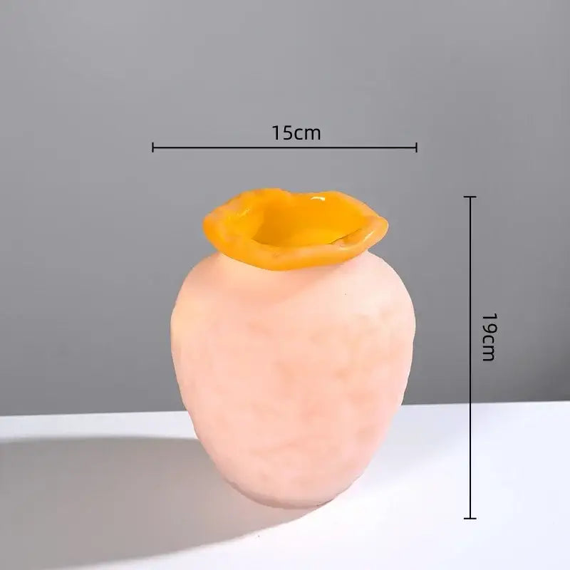 Frosted Glass Vase