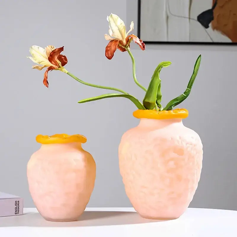 Frosted Glass Vase