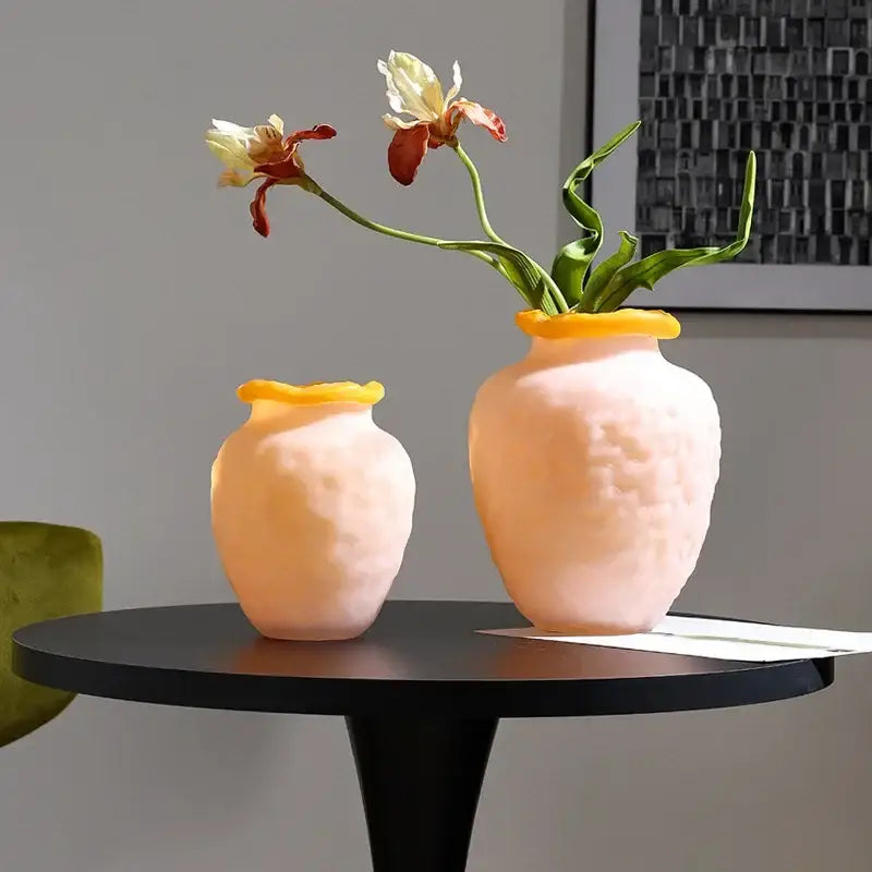 Frosted Glass Vase