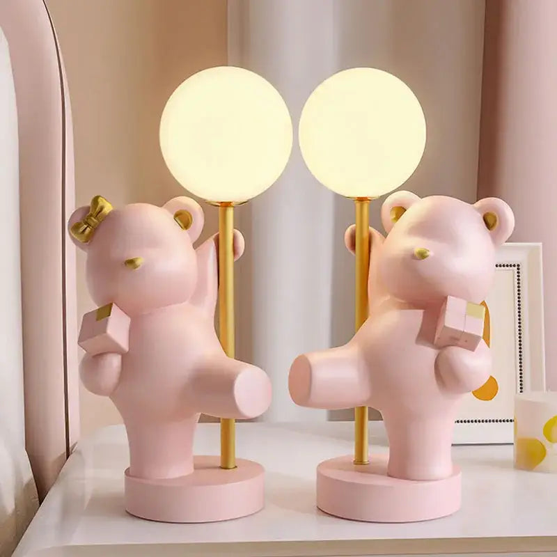 Pink Bear LED Night Light