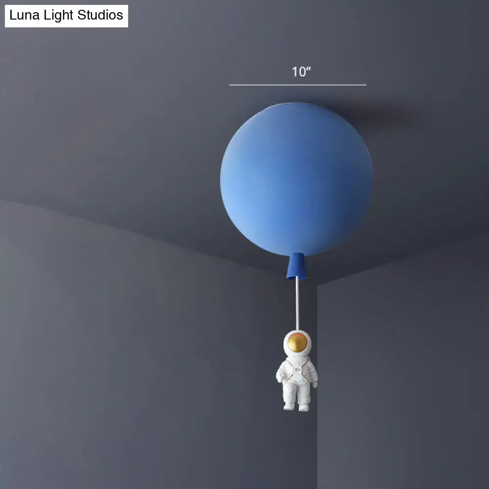 Blue Astronaut Ceiling Lamp