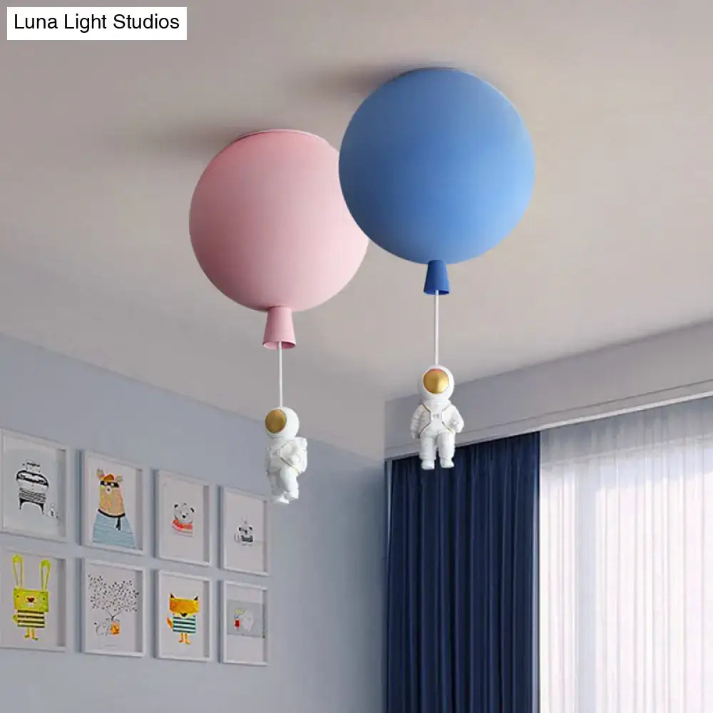 Blue Astronaut Ceiling Lamp