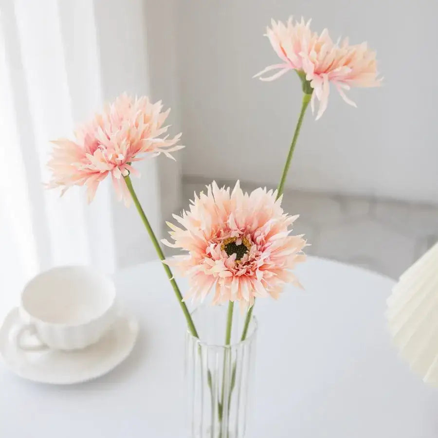 Pink Brushed Gerbera Vase