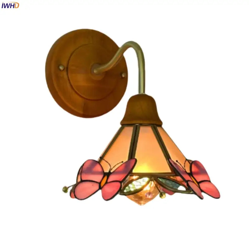 Pink Glass Wall Sconce