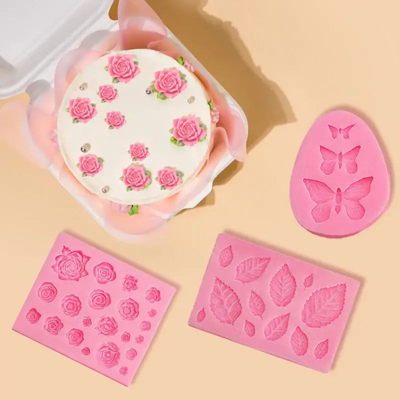 Pink Silicone Fondant Mold