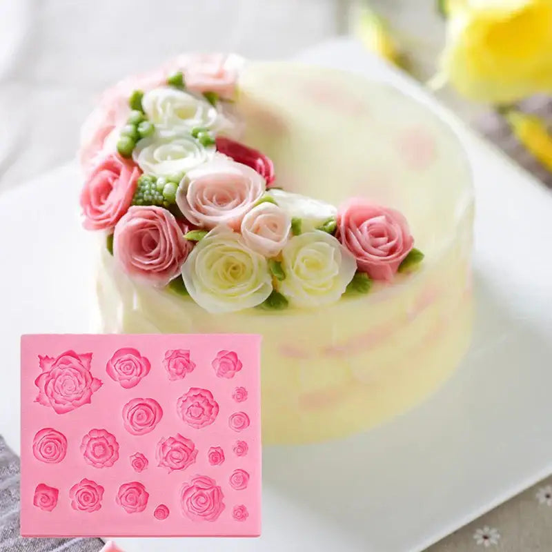Pink Silicone Fondant Mold