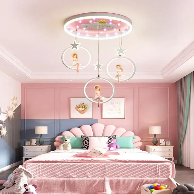 Pink Princess Kids Chandelier