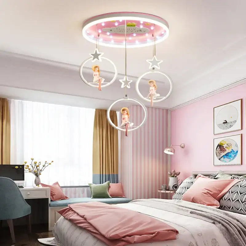 Pink Princess Kids Chandelier
