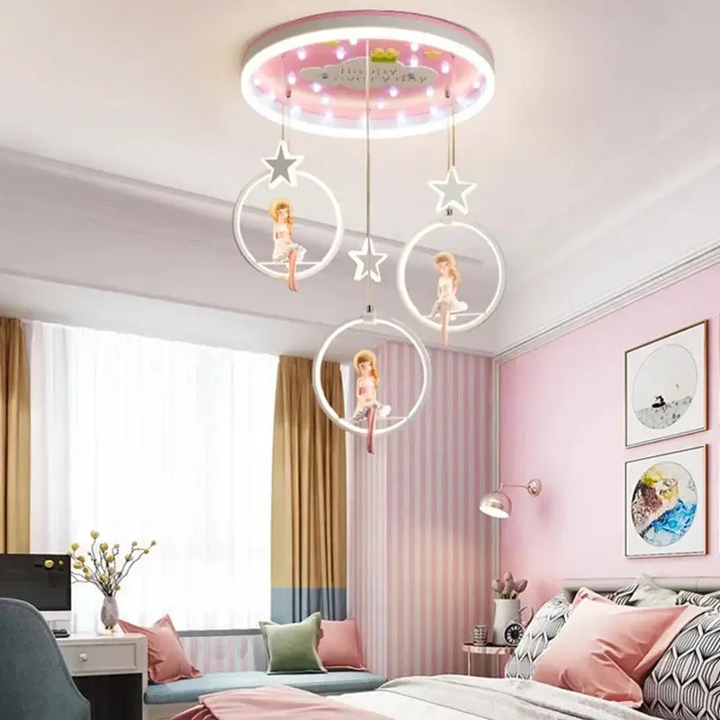 Pink Princess Kids Chandelier