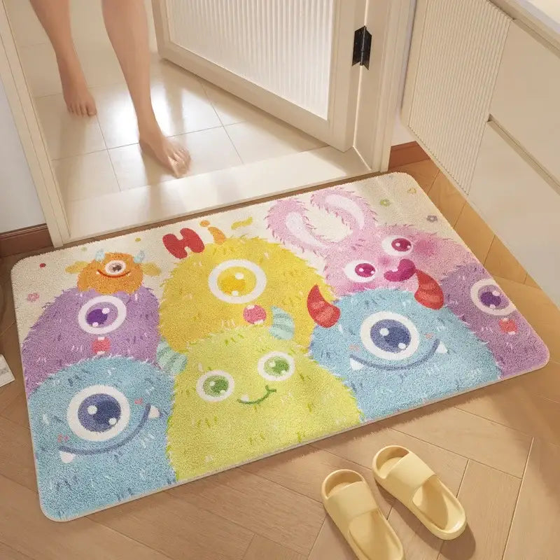 Pink Plush Bathroom Mat