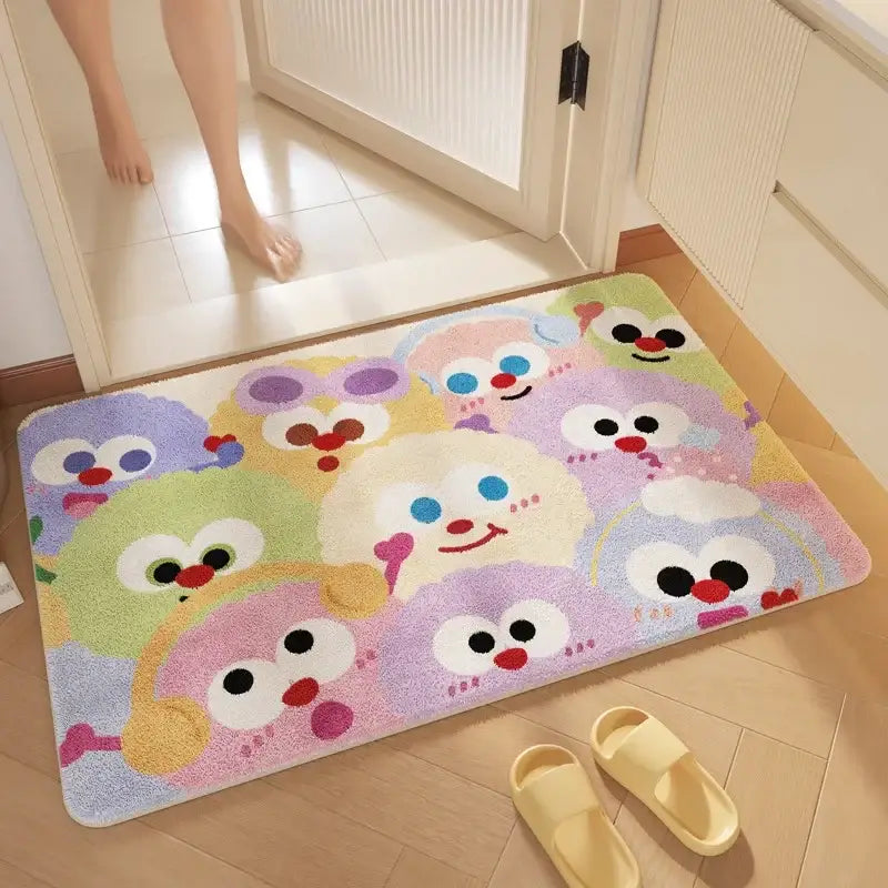 Pink Plush Bathroom Mat